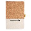 Cork And Heathered Fabric Hardcover Journal 5.5" X 8.25" Thumbnail