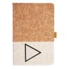 Cork And Heathered Fabric Hardcover Journal 5.5" X 8.25" Thumbnail