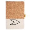 Cork And Heathered Fabric Hardcover Journal 5.5" X 8.25" Thumbnail