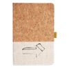 Cork And Heathered Fabric Hardcover Journal 5.5" X 8.25" Thumbnail