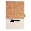 Cork And Heathered Fabric Hardcover Journal 5.5" X 8.25" Thumbnail