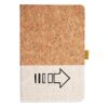 Cork And Heathered Fabric Hardcover Journal 5.5" X 8.25" Thumbnail