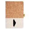 Cork And Heathered Fabric Hardcover Journal 5.5" X 8.25" Thumbnail