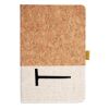 Cork And Heathered Fabric Hardcover Journal 5.5" X 8.25" Thumbnail