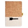 Cork And Heathered Fabric Hardcover Journal 5.5" X 8.25" Thumbnail