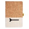 Cork And Heathered Fabric Hardcover Journal 5.5" X 8.25" Thumbnail