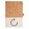 Cork And Heathered Fabric Hardcover Journal 5.5" X 8.25" Thumbnail