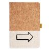 Cork And Heathered Fabric Hardcover Journal 5.5" X 8.25" Thumbnail
