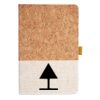 Cork And Heathered Fabric Hardcover Journal 5.5" X 8.25" Thumbnail