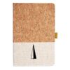 Cork And Heathered Fabric Hardcover Journal 5.5" X 8.25" Thumbnail