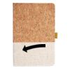 Cork And Heathered Fabric Hardcover Journal 5.5" X 8.25" Thumbnail