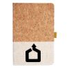 Cork And Heathered Fabric Hardcover Journal 5.5" X 8.25" Thumbnail