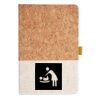 Cork And Heathered Fabric Hardcover Journal 5.5" X 8.25" Thumbnail
