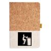 Cork And Heathered Fabric Hardcover Journal 5.5" X 8.25" Thumbnail