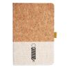 Cork And Heathered Fabric Hardcover Journal 5.5" X 8.25" Thumbnail