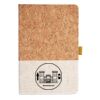 Cork And Heathered Fabric Hardcover Journal 5.5" X 8.25" Thumbnail