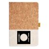Cork And Heathered Fabric Hardcover Journal 5.5" X 8.25" Thumbnail