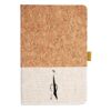 Cork And Heathered Fabric Hardcover Journal 5.5" X 8.25" Thumbnail