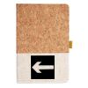 Cork And Heathered Fabric Hardcover Journal 5.5" X 8.25" Thumbnail