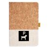 Cork And Heathered Fabric Hardcover Journal 5.5" X 8.25" Thumbnail