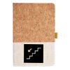 Cork And Heathered Fabric Hardcover Journal 5.5" X 8.25" Thumbnail
