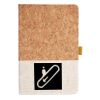 Cork And Heathered Fabric Hardcover Journal 5.5" X 8.25" Thumbnail