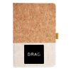 Cork And Heathered Fabric Hardcover Journal 5.5" X 8.25" Thumbnail