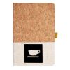 Cork And Heathered Fabric Hardcover Journal 5.5" X 8.25" Thumbnail