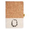Cork And Heathered Fabric Hardcover Journal 5.5" X 8.25" Thumbnail