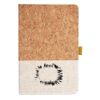 Cork And Heathered Fabric Hardcover Journal 5.5" X 8.25" Thumbnail