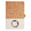 Cork And Heathered Fabric Hardcover Journal 5.5" X 8.25" Thumbnail