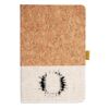 Cork And Heathered Fabric Hardcover Journal 5.5" X 8.25" Thumbnail