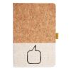 Cork And Heathered Fabric Hardcover Journal 5.5" X 8.25" Thumbnail
