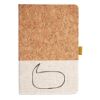 Cork And Heathered Fabric Hardcover Journal 5.5" X 8.25" Thumbnail