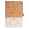 Cork And Heathered Fabric Hardcover Journal 5.5" X 8.25" Thumbnail