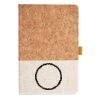 Cork And Heathered Fabric Hardcover Journal 5.5" X 8.25" Thumbnail