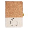 Cork And Heathered Fabric Hardcover Journal 5.5" X 8.25" Thumbnail