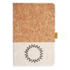 Cork And Heathered Fabric Hardcover Journal 5.5" X 8.25" Thumbnail