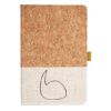 Cork And Heathered Fabric Hardcover Journal 5.5" X 8.25" Thumbnail
