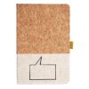 Cork And Heathered Fabric Hardcover Journal 5.5" X 8.25" Thumbnail
