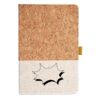 Cork And Heathered Fabric Hardcover Journal 5.5" X 8.25" Thumbnail