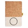 Cork And Heathered Fabric Hardcover Journal 5.5" X 8.25" Thumbnail