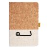 Cork And Heathered Fabric Hardcover Journal 5.5" X 8.25" Thumbnail