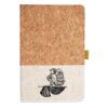 Cork And Heathered Fabric Hardcover Journal 5.5" X 8.25" Thumbnail