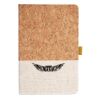 Cork And Heathered Fabric Hardcover Journal 5.5" X 8.25" Thumbnail
