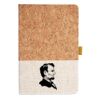 Cork And Heathered Fabric Hardcover Journal 5.5" X 8.25" Thumbnail