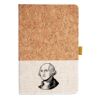 Cork And Heathered Fabric Hardcover Journal 5.5" X 8.25" Thumbnail