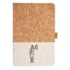 Cork And Heathered Fabric Hardcover Journal 5.5" X 8.25" Thumbnail