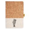 Cork And Heathered Fabric Hardcover Journal 5.5" X 8.25" Thumbnail