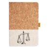 Cork And Heathered Fabric Hardcover Journal 5.5" X 8.25" Thumbnail
